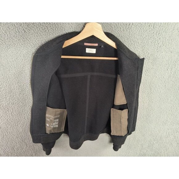 Apolis Global Citizen Jacket Mens Medium Wool Cotton Bomber Full Zip Long Sleeve - Picture 6 of 12